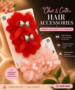 Cute kid hair accessories (2in1)