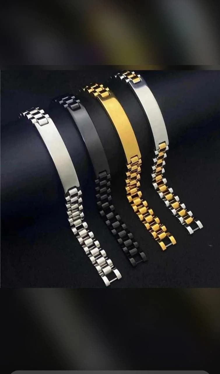 ID plate link bracelets