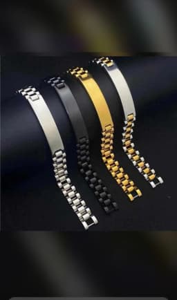 ID plate link bracelets