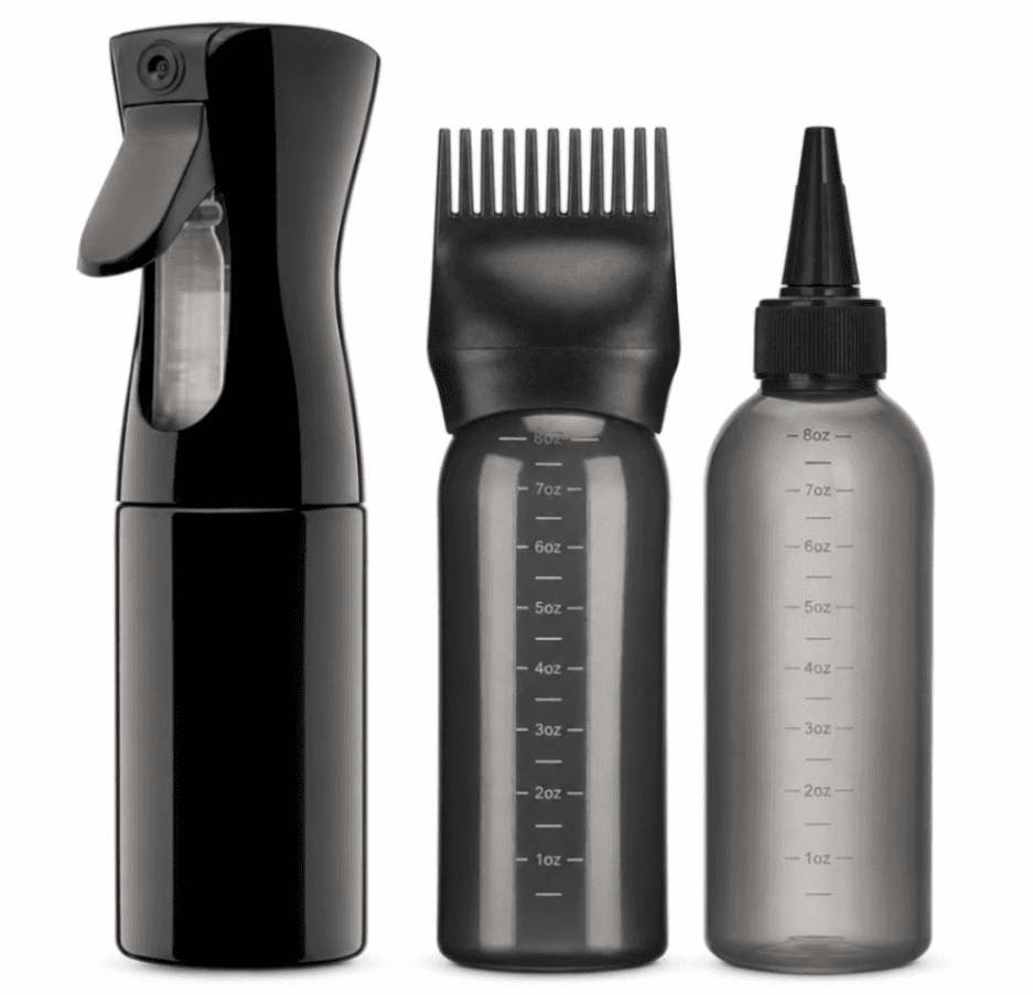 Hair Applicator Bottle Set (3-in-1)